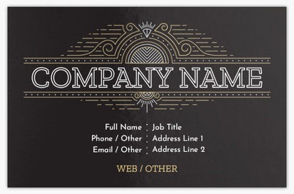 Design Preview for Design Gallery: Movies & Film Metallic Business Cards