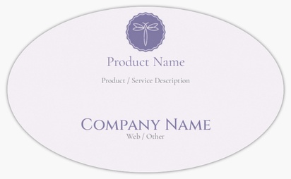 Design Preview for Design Gallery: Gift & Party Shops Product Labels on Sheets, Oval 12.7 x 7.6 cm