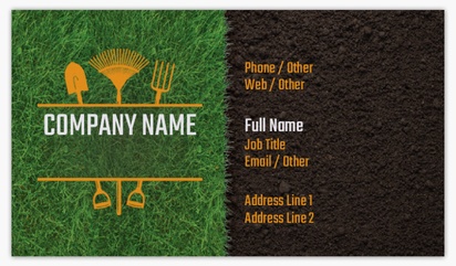 Design Preview for Nature & Landscapes Linen Business Cards Templates, Standard (3.5" x 2")