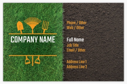 Design Preview for Design Gallery: Nature & Landscapes Metallic Business Cards