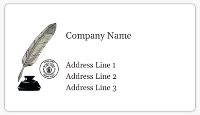 Design Preview for Design Gallery: Marketing & Communications Mailing Labels, 8.7 x 4.9 cm