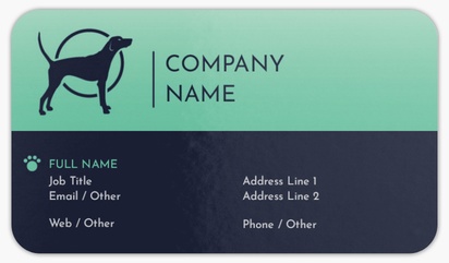 Design Preview for Dog Breeders Rounded Corner Business Cards Templates, Standard (3.5" x 2")