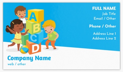 Design Preview for Education & Child Care Glossy Business Cards Templates, Standard (3.5" x 2")
