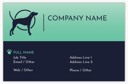 Design Preview for Design Gallery: Boarding Kennel & Catteries Textured Uncoated Business Cards