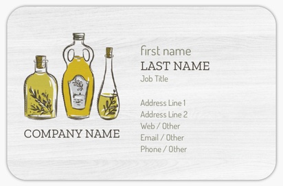 Design Preview for Design Gallery: Farmers Market Rounded Corner Business Cards, Rounded Standard (85 x 55 mm)