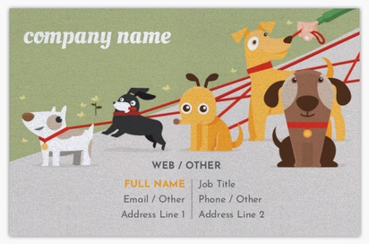 Design Preview for Design Gallery: Animals Pearl Business Cards