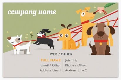 Design Preview for Design Gallery: Pet Training Standard Business Cards, Standard (85 x 55 mm)