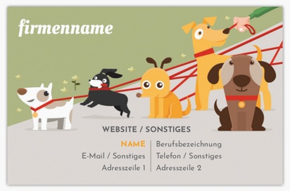 Designvorschau für Designgalerie: Matte Visitenkarten Tiere & Tierbetreuung