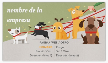 Un bronceado paseador de perros diseño gris marrón para Animales y mascotas
