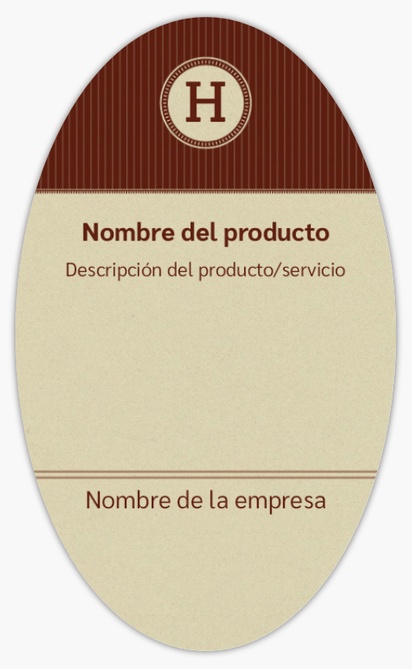 Vista previa del diseño de Galería de diseños de etiquetas para productos en hoja para finanzas y seguros, Ovalada 12,7 x 7,6 cm