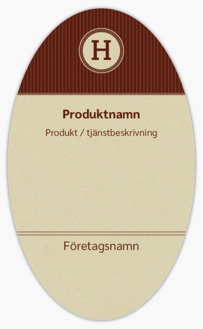 Förhandsgranskning av design för Designgalleri: Finans & försäkring Produktetiketter på ark, Ellips 12,7 x 7,6 cm