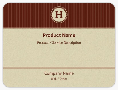 Design Preview for Design Gallery: Law, Public Safety & Politics Product Labels on Sheets, Rounded Rectangle 10 x 7.5 cm
