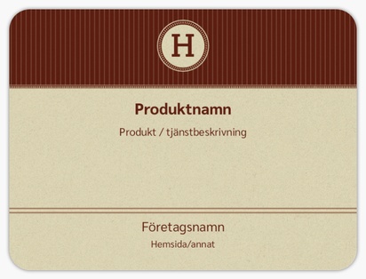 Förhandsgranskning av design för Designgalleri: Finans & försäkring Produktetiketter på ark, Rundad rektangel 10 x 7,5 cm