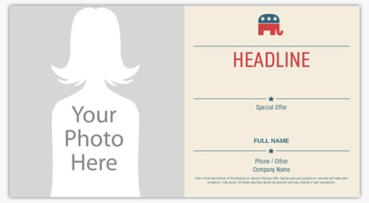 Design Preview for Political Postcards, 6" x 11"