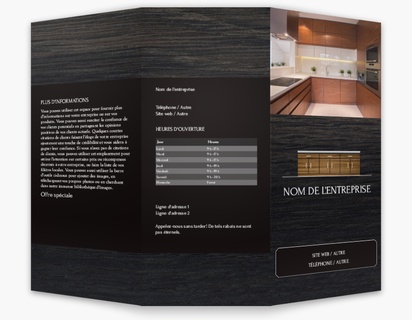 Aperçu du design pou rGalerie de modèles : Dépliants, Rénovation de cuisines et salles de bain, 8.5 x 11 po Trois volets