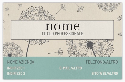 Anteprima design per Galleria di design: biglietti da visita in carta naturale per terapia
