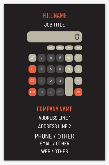 Design Preview for Design Gallery: Accounting & Tax Advice Textured Uncoated Business Cards