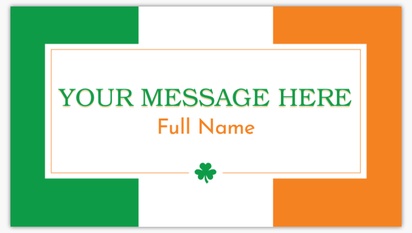 Design Preview for Design Gallery: St. Patrick's Day Vinyl Banners, 52 x 91 cm
