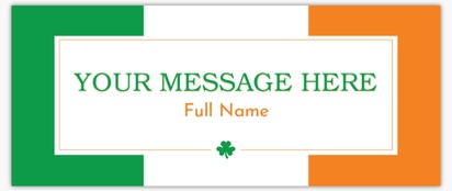 Design Preview for Design Gallery: St. Patrick's Day Vinyl Banners, 76 x 183 cm