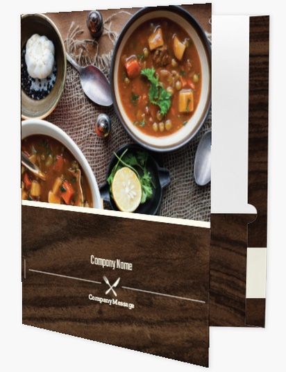 Design Preview for Design Gallery: Food & Beverage Presentation Folders, A4