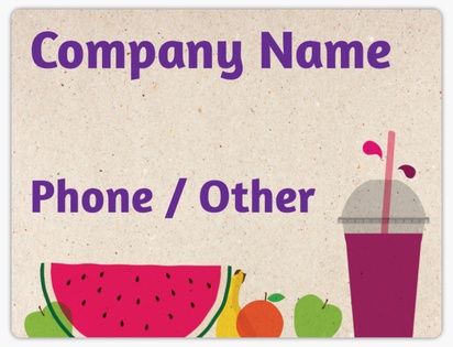 Design Preview for Organic Food Stores Car Magnets Templates, 8.7" x 11.5"