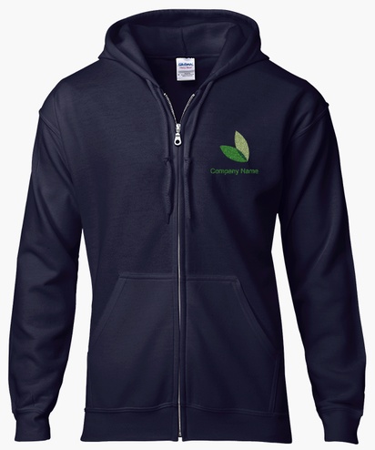 Design Preview for Templates for Health & Wellness Zip Up Hoodies 