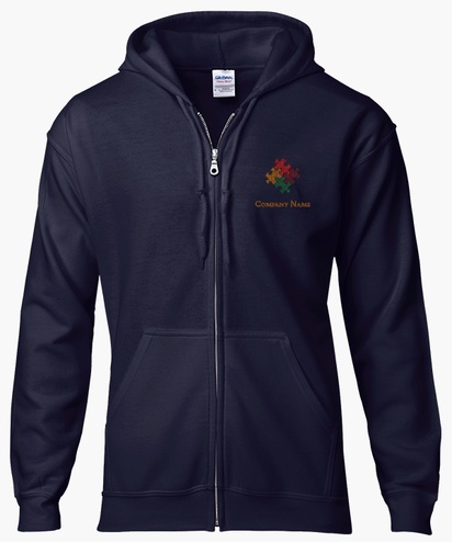 Design Preview for Design Gallery: Education & Child Care Zip Up Hoodies