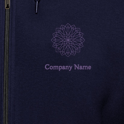 Design Preview for Design Gallery: Health & Wellness Customised Hoodies, Navy Blue