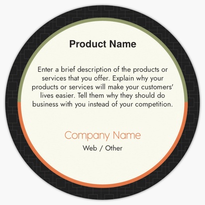 Design Preview for Design Gallery: Appraisal & Investments Product Labels on Sheets, Circle 7.6 x 7.6 cm