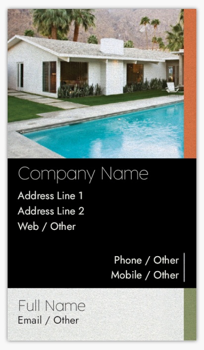 A home insurance vertical black white design for Modern & Simple