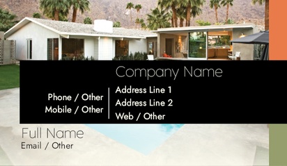 Design Preview for Design Gallery: Estate Agents Business Card Stickers, Small