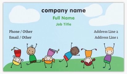 Design Preview for Childcare & Early Education Glossy Business Cards Templates, Standard (3.5" x 2")