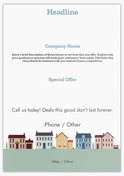 Design Preview for Design Gallery: Mortgages & Loans Flyers & Leaflets,  No Fold/Flyer A5 (148 x 210 mm)
