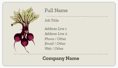 Design Preview for Design Gallery: Farmers Markets Business Card Stickers