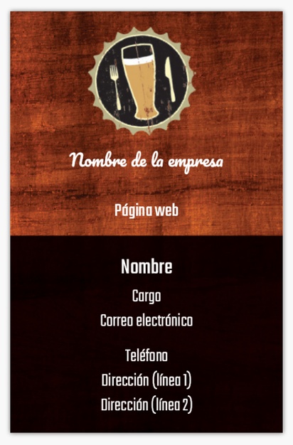 Vista previa del diseño de Galería de diseños de tarjetas de visita textura rugosa para cervezas, vinos y licores