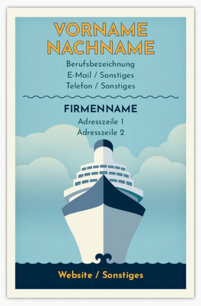 Designvorschau für Designgalerie: Standard-Visitenkarten Boote & Schifffahrt, Standard (85 x 55 mm)