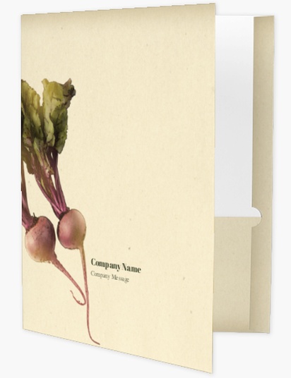Design Preview for Design Gallery: Food & Beverage Presentation Folders, A4