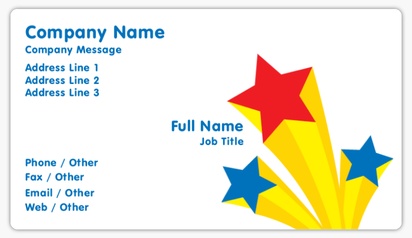 Design Preview for Design Gallery: Special Education Business Card Stickers