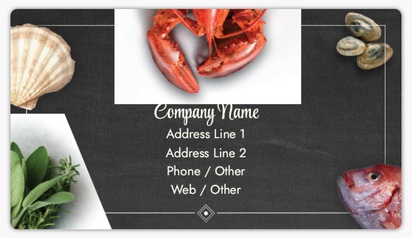 Design Preview for Design Gallery: Restaurants Business Card Stickers