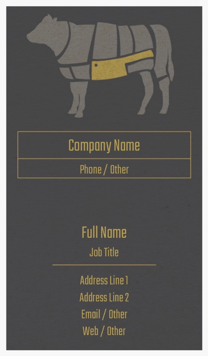 A meat butcher black gray design for Modern & Simple