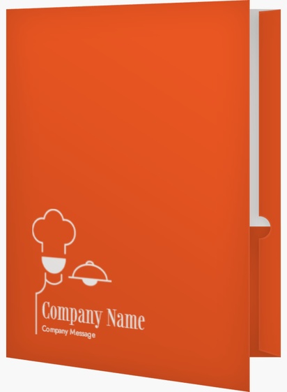 A cook cater orange design