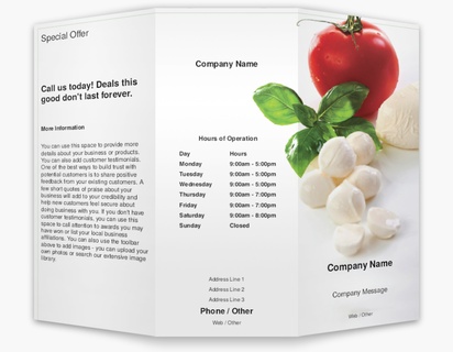 Design Preview for Design Gallery: Grocery Stores Custom Brochures, 8.5" x 11" Tri-fold