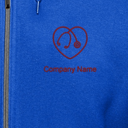 Design Preview for Design Gallery: Health & Wellness Hoodies, Royal Blue