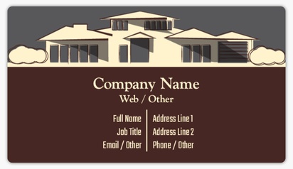 Design Preview for Templates for Property Development Name Card Stickers 