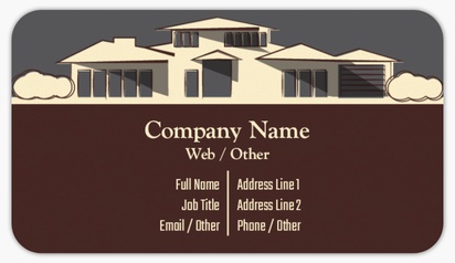 Design Preview for Design Gallery: Appraisal & Investments Business Card Stickers, Small