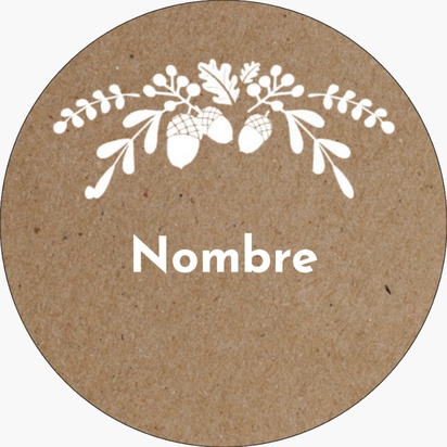 Vista previa del diseño de Galería de diseños de pegatinas en hojas para fiestas, 3,8 x 3,8 cm Circular