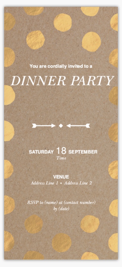 Design Preview for Design Gallery: Dinners & Cocktails Moving Announcements, 10.2 x 20.3 cm
