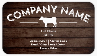Design Preview for Agriculture & Farming Rounded Corner Business Cards Templates, Standard (3.5" x 2")