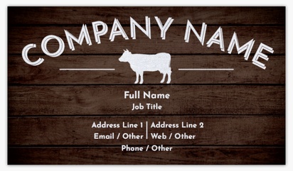 Design Preview for Agriculture & Farming Pearl Business Cards Templates, Standard (3.5" x 2")