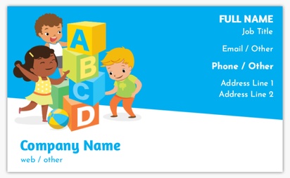 Design Preview for Design Gallery: Education & Child Care Standard Business Cards, Standard (91 x 55 mm)